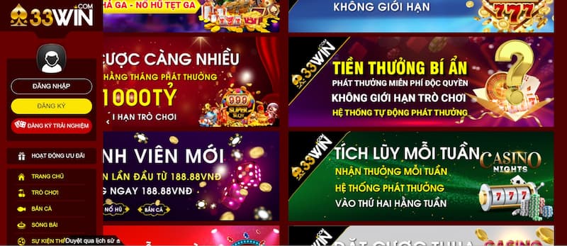 Khuyến mãi cực khủng của 33win