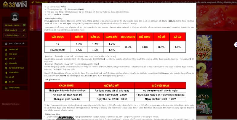 Gói Hoàn Trả Hàng Ngày siêu hời cho người chơi